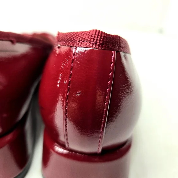 Unisa Leather Flats. Dark Red, 6M - Picture 4 of 12